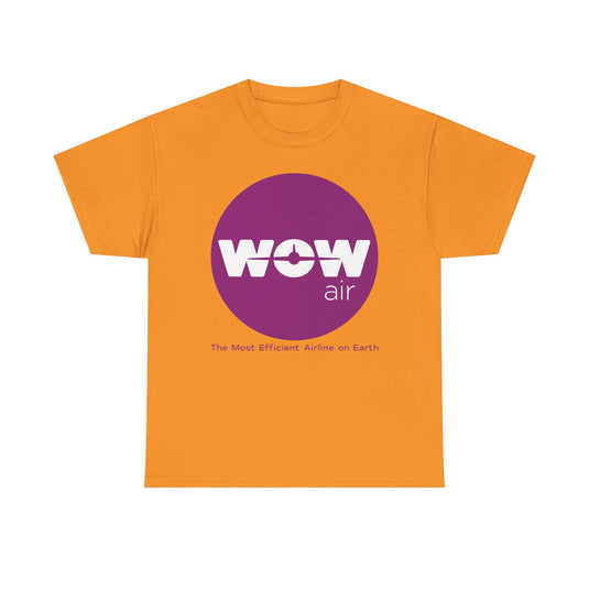 WOW Air Purple Logo Iceland Budget Airline Defunct Memorabilia T-shirt