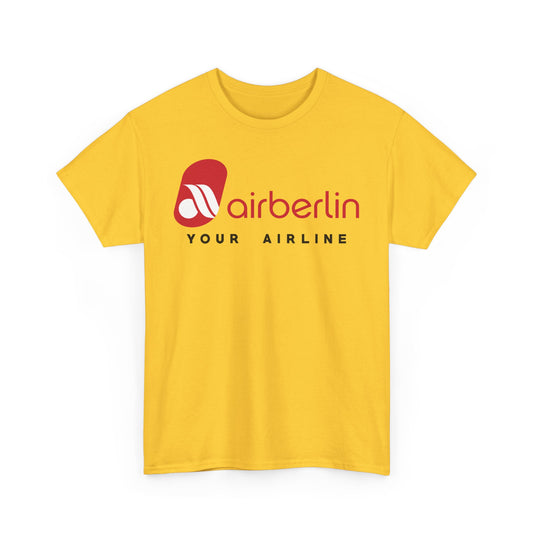 Air Berlin Your Airline Vintage Logo German Aviation Memorabilia T-shirt