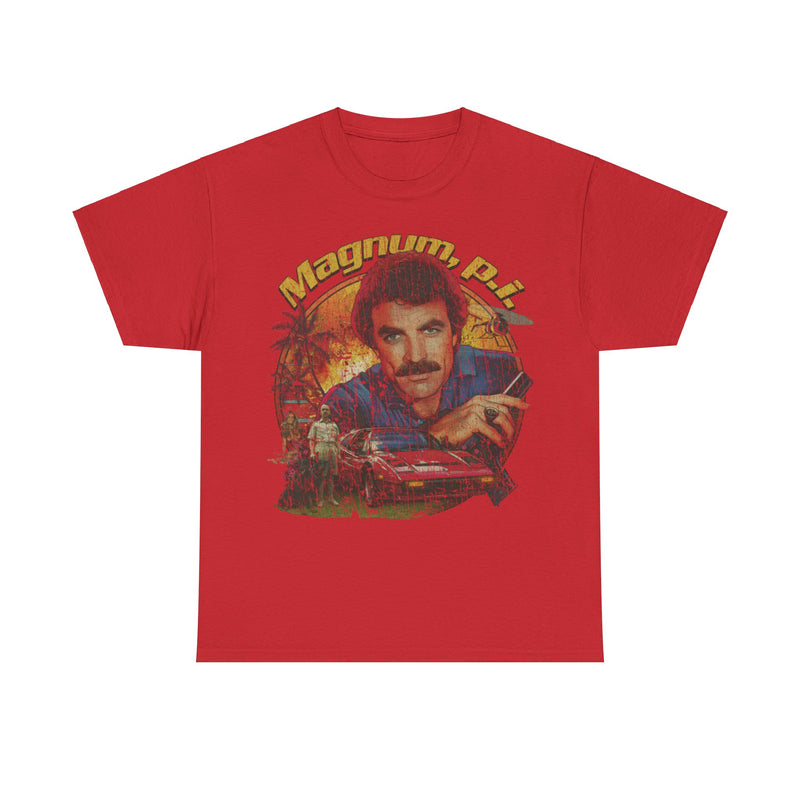 Load image into Gallery viewer, Magnum PI 1980 TV Show Distressed Print T-shirt
