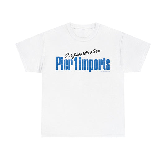 Pier 1 Imports Retail Store Nostalgic Retro Logo T-shirt