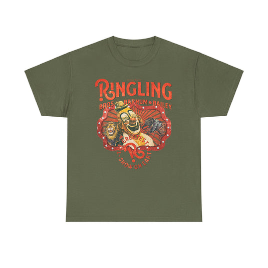 Ringling Brothers Greatest Show on Earth Nostalgic Retro Logo T-shirt