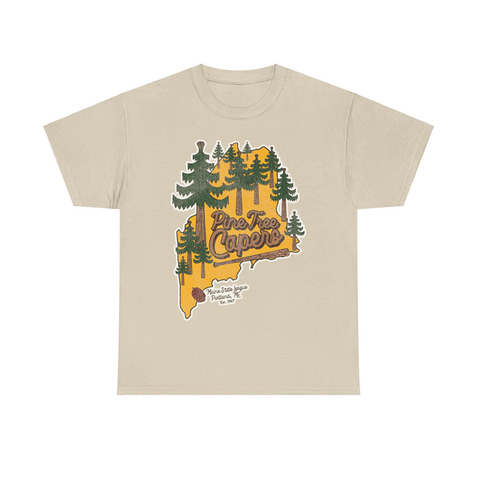 Portland Pine Tree Capers Oregon Retro Baseball Team T-shirt