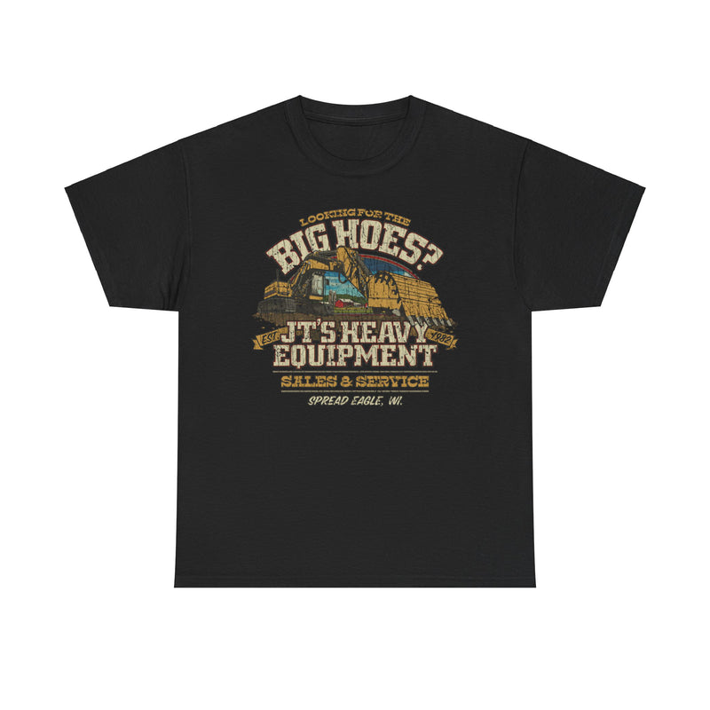 Load image into Gallery viewer, JTs Heavy Equipment Big Hoes Wisconsin T-shirt
