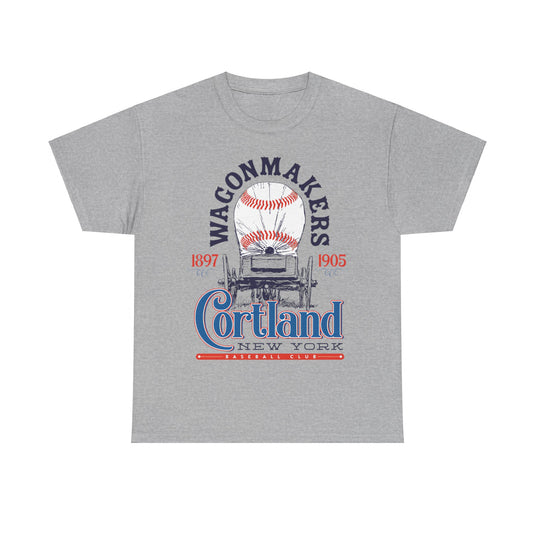 Cortland Wagonmakers Est 1897 New York Baseball T-shirt