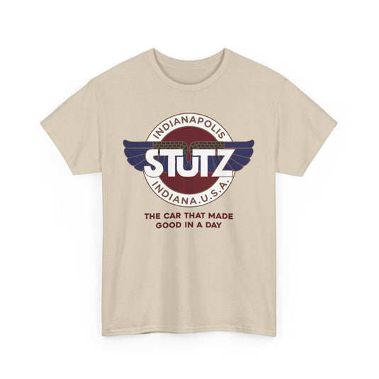 Stutz The Car That Made Good In A Day Indianapolis Logo T-shirt