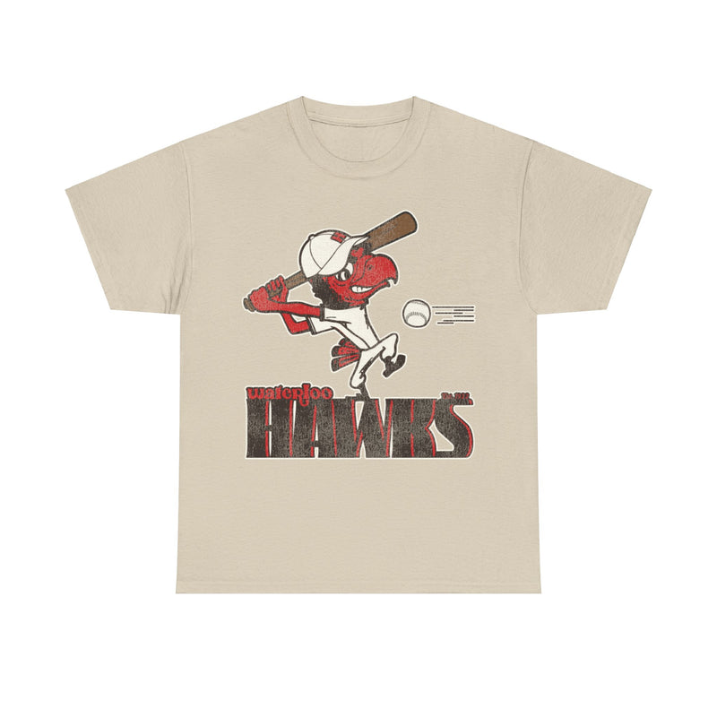 Load image into Gallery viewer, Waterloo Hawks Nostalgic Retro Baseball Team T-shirt
