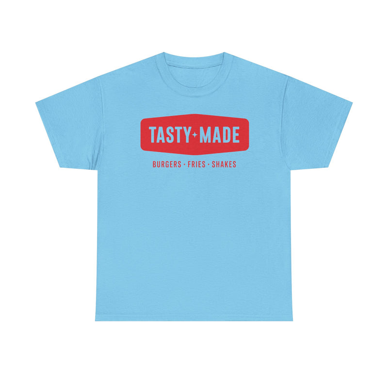 Load image into Gallery viewer, Tasty Made T-Shirt - Burger Restaurant Industry Defunct Logo Tee
