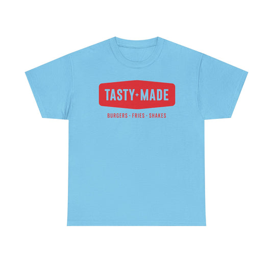 Tasty Made T-Shirt - Burger Restaurant Industry Defunct Logo Tee