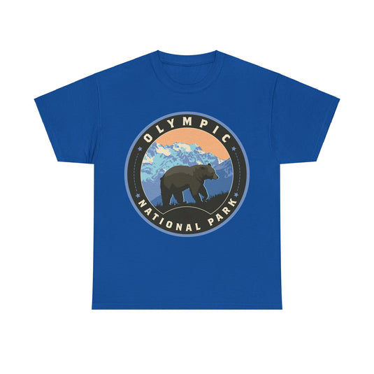 Olympic National Park Washington Round Logo T-shirt