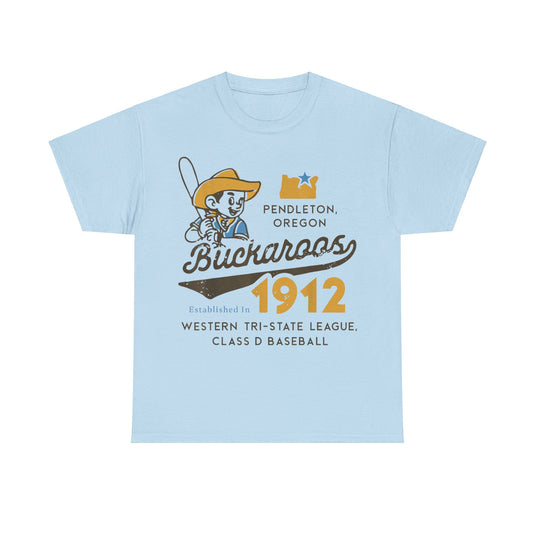 Pendleton Buckaroos Oregon Nostalgic Retro Baseball Team T-shirt