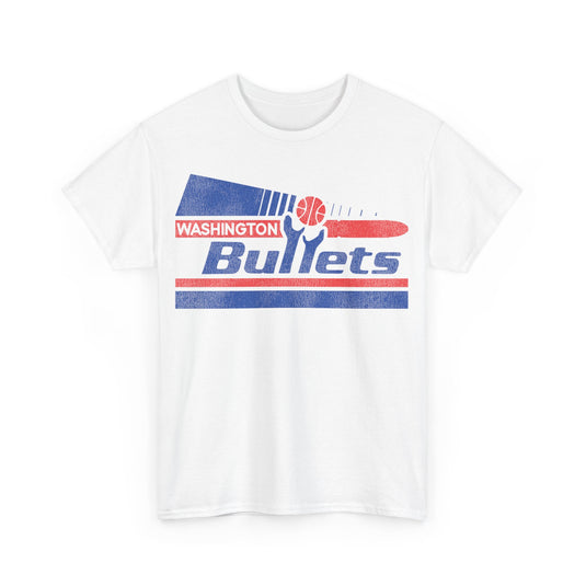 Washington Bullets Basketball Pennant Nostalgic Retro T-shirt