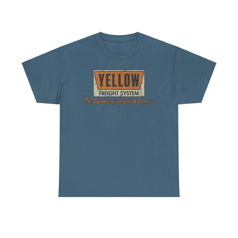 Load image into Gallery viewer, Yellow Freight Symbol of Safety 1968 Kansas Trucking Traffic T-shirt
