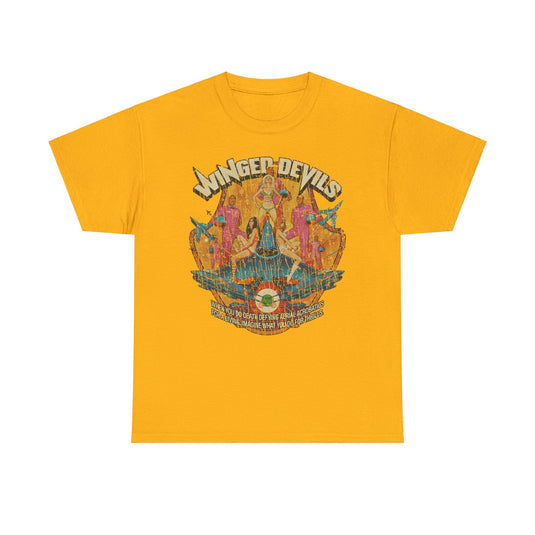 Winged Devils 1972 Aerobatic Comedy Action Movie T-shirt