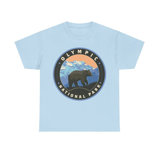 Olympic National Park Washington Round Logo T-shirt