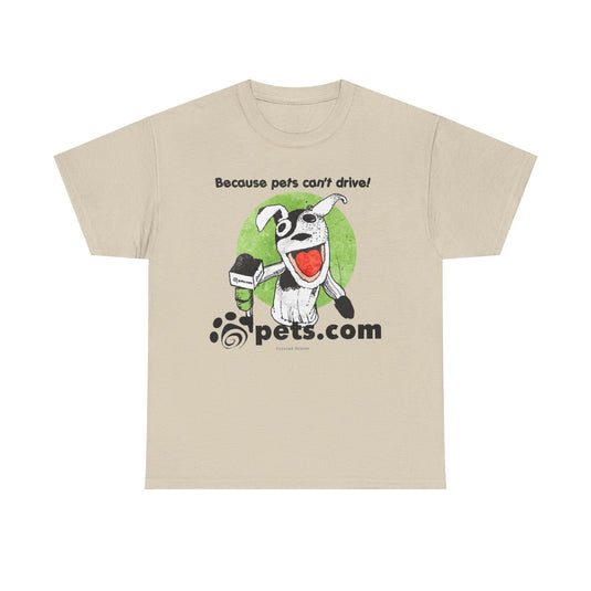 Pets.com Online Store Nostalgic Retro Logo T-shirt