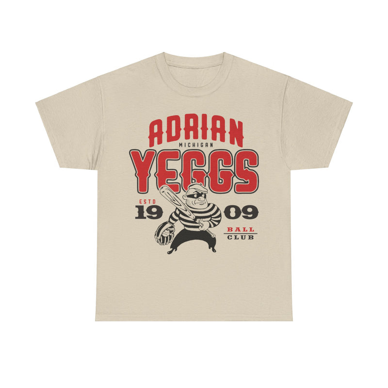 Load image into Gallery viewer, Adrian Yeggs Est 1909 Michigan Baseball T-shirt
