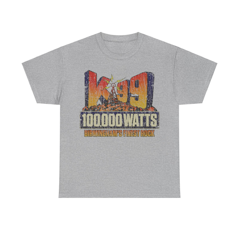 Load image into Gallery viewer, K99 Birminghams Finest Rock 1976 Radio Station Distressed Print T-shirt
