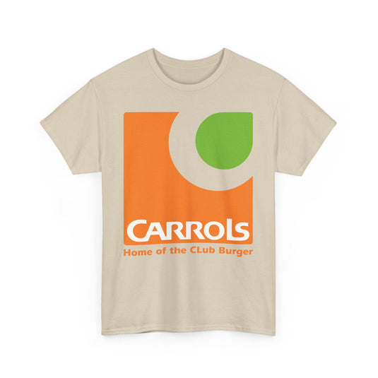 Carrols Home of Club Burger Vintage Classic Chain Restaurant Logo T-Shirt