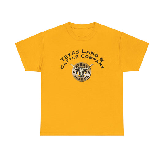 Texas Land and Cattle T-Shirt - Steakhouse Industry Defunct Logo Tee