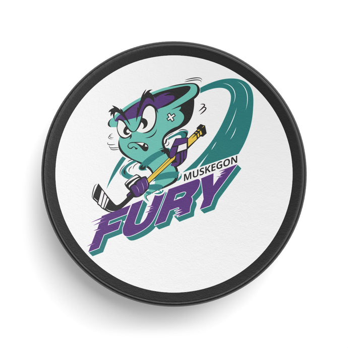 Muskegon Fury Michigan 1992-2008 Hockey Puck