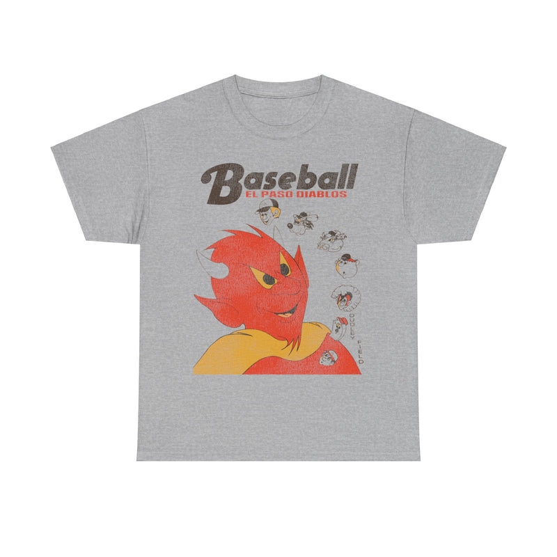 Load image into Gallery viewer, El Paso Diablos Nostalgic Retro Baseball Team T-shirt
