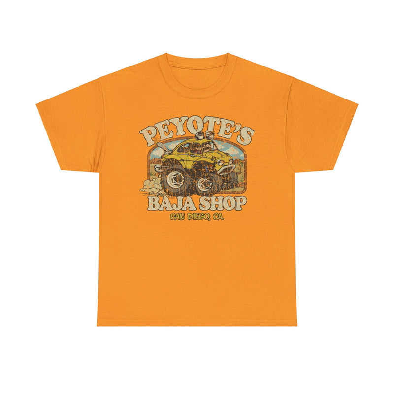 Load image into Gallery viewer, Peyotes Baja Shop San Diego California Car T-shirt
