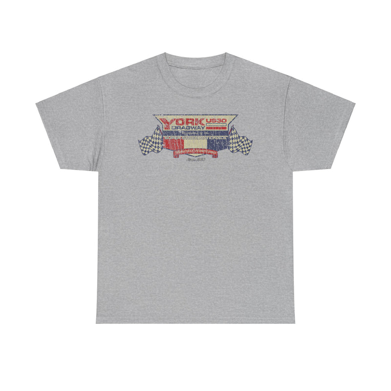 Load image into Gallery viewer, York US30 Dragway 1960 Thomasville Pennsylvania Drag Racing Track T-shirt
