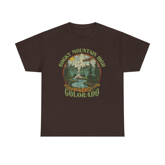 Rocky Mountain High John Denver 1972 Colorado Folk Rock T-shirt