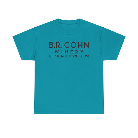 B.R. Cohn Winery T-Shirt Defunct Wine Company Come Rock With Us Tee