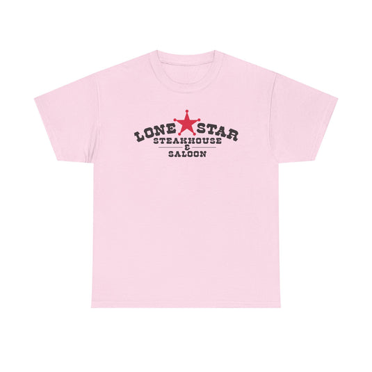 Lone Star Steakhouse T-Shirt - Restaurant Industry Bankrupt Logo Tee