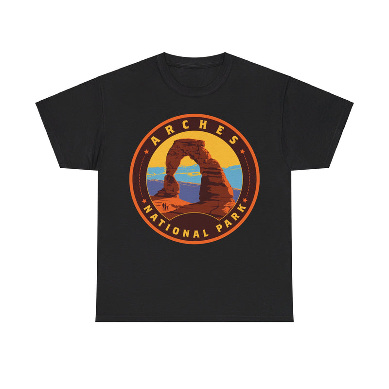 Load image into Gallery viewer, Arches National Park Utah Round Logo T-shirt
