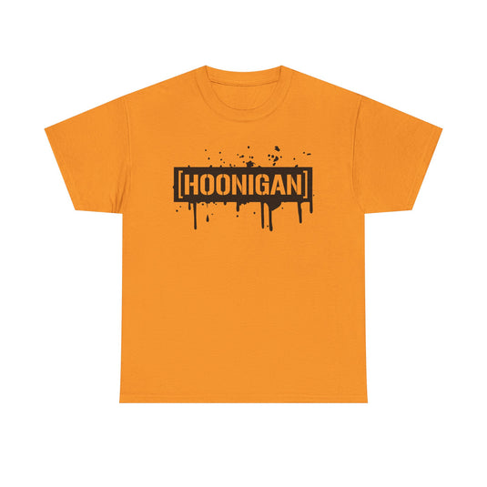 Hoonigan T-Shirt Bankrupt Automotive Brand Defunct Company Logo Tee