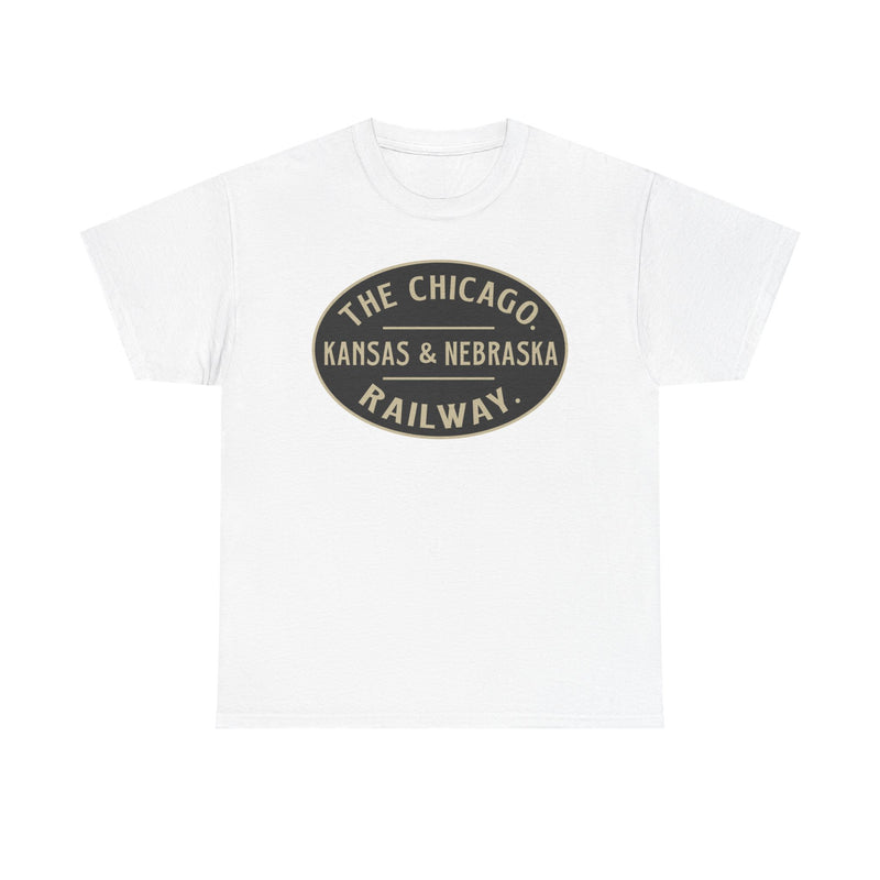 Load image into Gallery viewer, Chicago Kansas Nebraska Railway Vintage Railroad Logo T-Shirt
