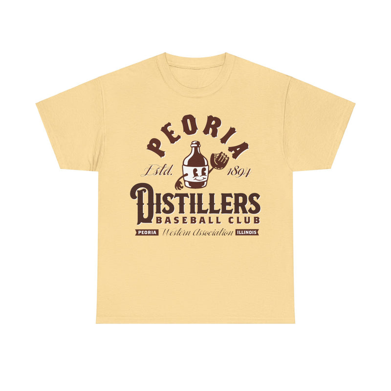 Load image into Gallery viewer, Peoria Distiller Est 1894 Illinois Baseball T-shirt
