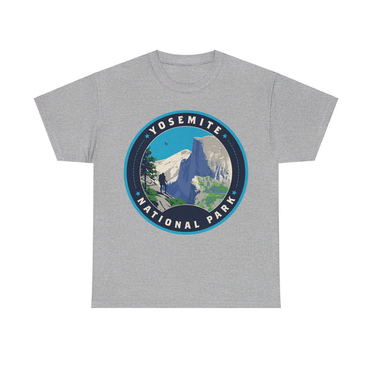 Yosemite National Park California Round Logo T-shirt