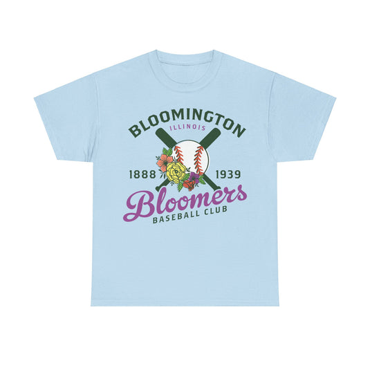 Bloomington Bloomers Est 1888 Illinois Baseball T-shirt