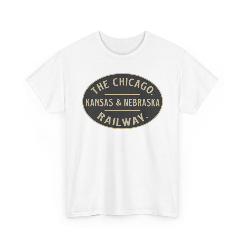 Load image into Gallery viewer, Chicago Kansas Nebraska Railway Vintage Railroad Logo T-Shirt
