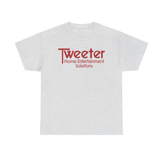 Tweeter Home Entertainment Solutions Red Logo Electronics Store T-shirt