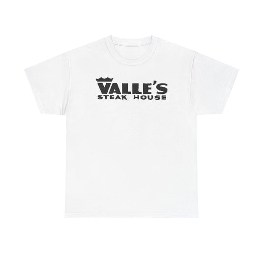 Valle's Steak House T-Shirt - Steakhouse Industry Defunct Logo Tee