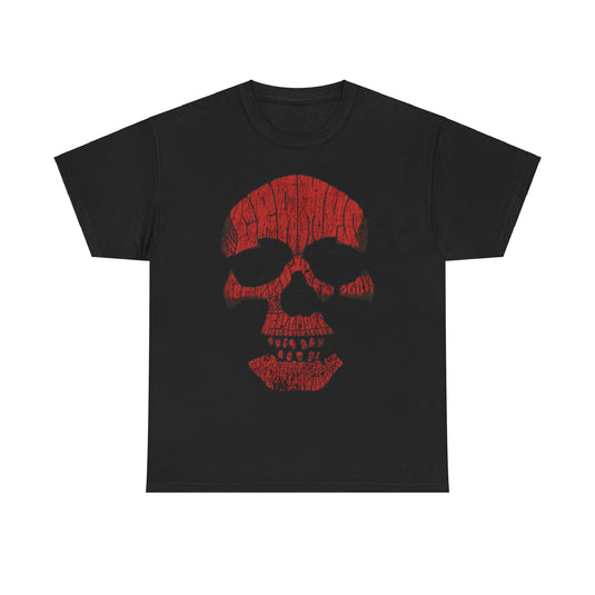 The Cramps Halloween Red Skull Logo T-shirt