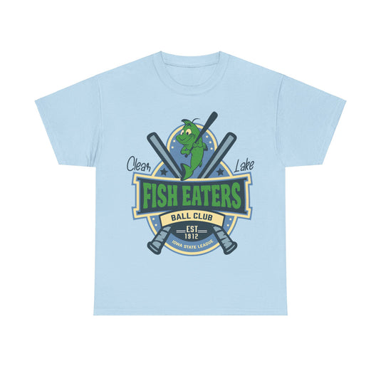 Clear Lake Fish Eaters Est 1912 Iowa Baseball T-shirt