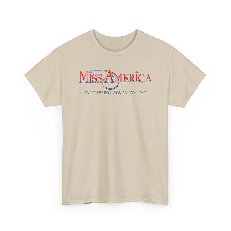 Load image into Gallery viewer, Miss America Empowering Women To Lead T-Shirt Pageant Logo Tee

