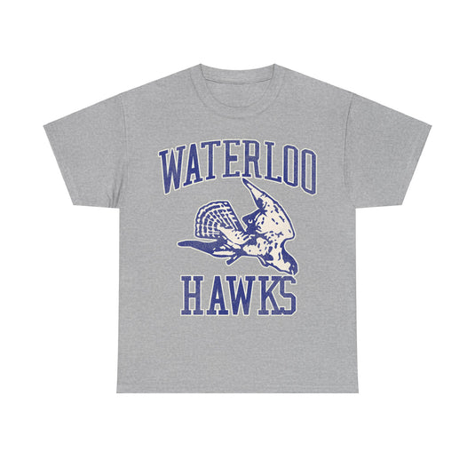 Waterloo Hawks Basketball Nostalgic Retro T-shirt