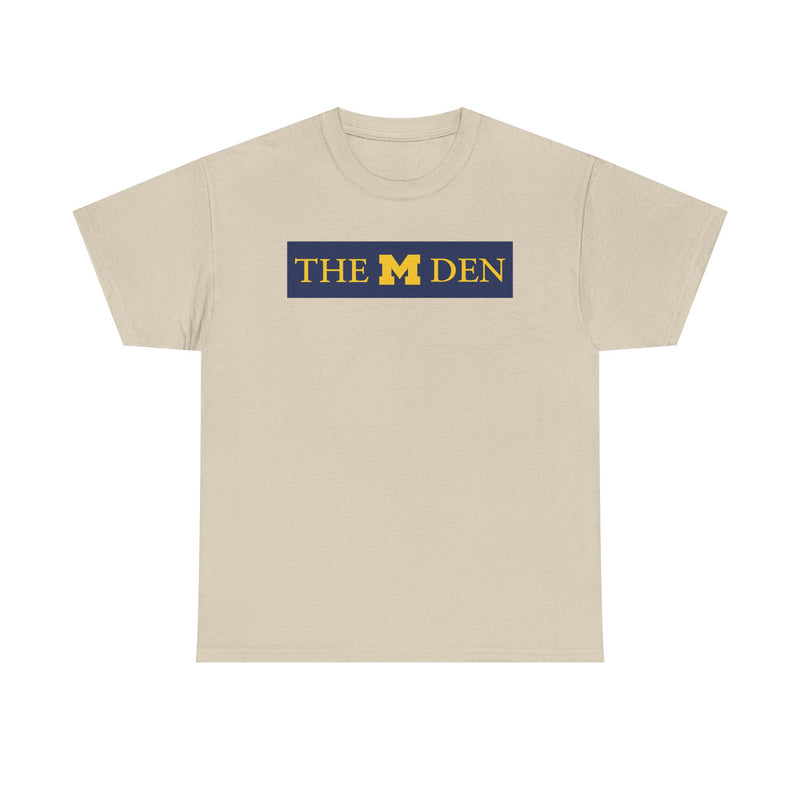 Load image into Gallery viewer, The M Den T-Shirt Defunct Michigan Store Bankrupt Company Logo Tee
