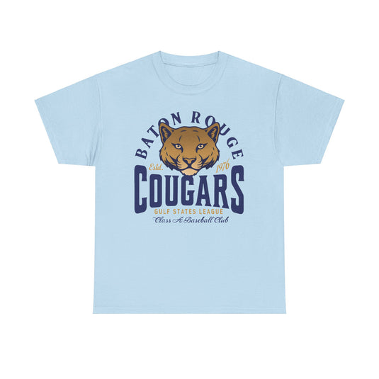 Baton Rouge Cougars Est 1976 Louisiana Baseball Team T-shirt