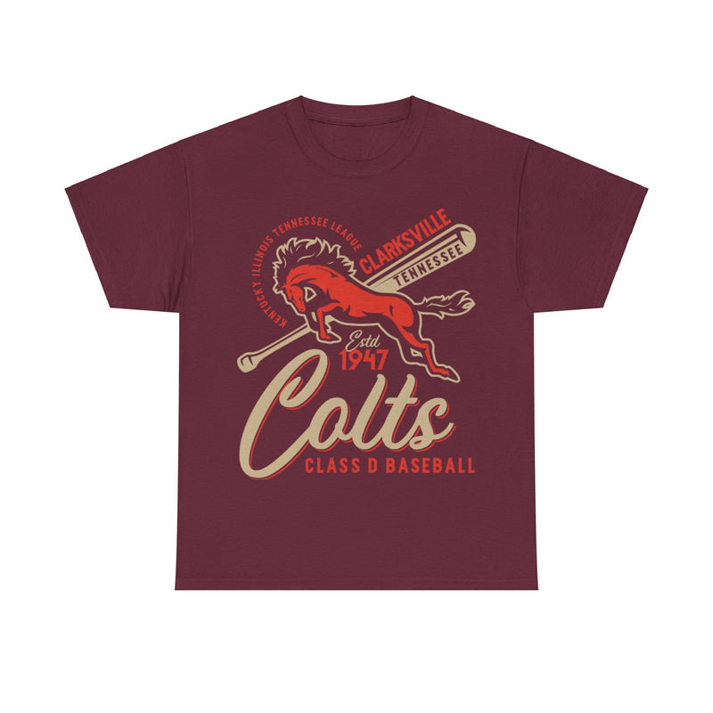 Load image into Gallery viewer, Clarksville Colts Est 1947 Tennessee Baseball T-shirt
