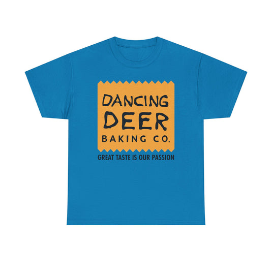 Dancing Deer Baking T-Shirt - Closed Bakery Company Logo Tee - Boston