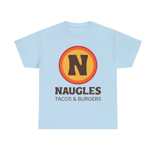 Naugles Tacos & Burgers Vintage Fast Food Logo Restaurant T-Shirt