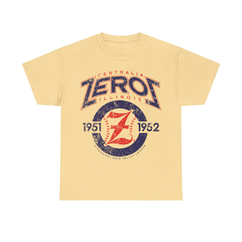 Load image into Gallery viewer, Centralia Zeros Est 1951 Illinois Baseball Team T-shirt
