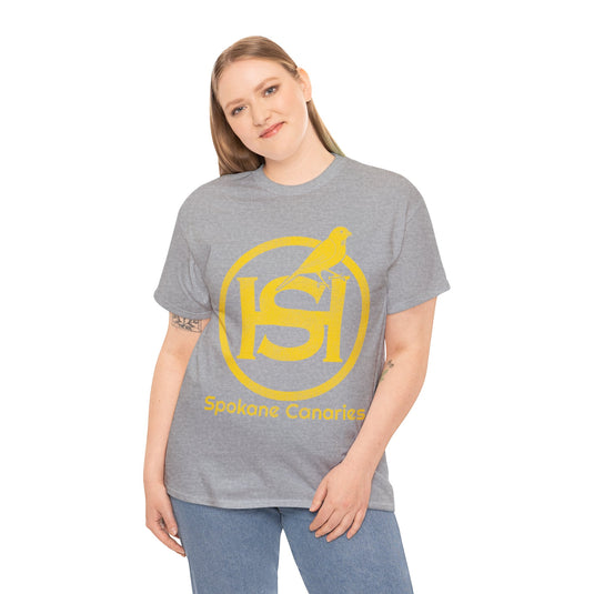 Spokane Canaries Hockey Team Nostalgic Logo T-shirt